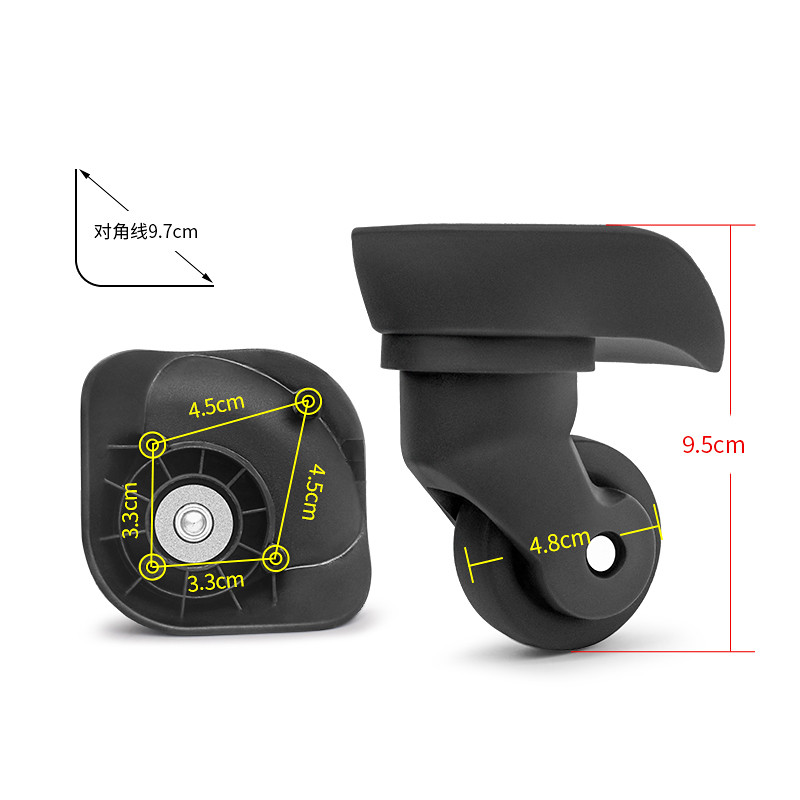 Hongsheng A-23 Roda Universal Beleza Substituição de Bagagem de Viagem Beleza Saudita Viagem 34A Roda de Bagagem W031 #