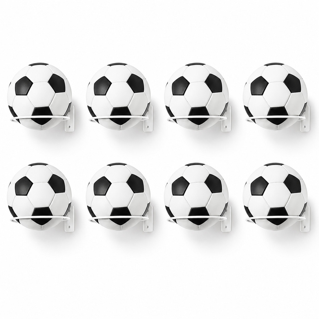 Kit 08 Suporte Bola Futebol Basquete Vôlei + Parafusos e Buchas Aço Reforçado