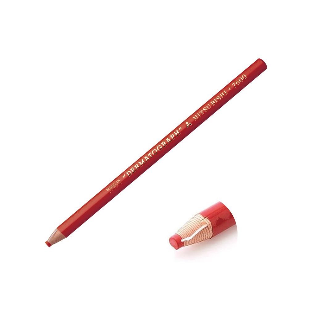 Lápis dermatográfico 7600 vermelho Mitsubishi · foto 2