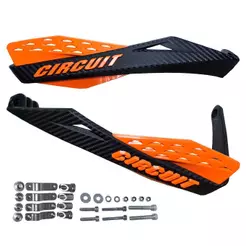 Protetor de Mão Circuit Fenix Carbon II Fe Preto/Laranja