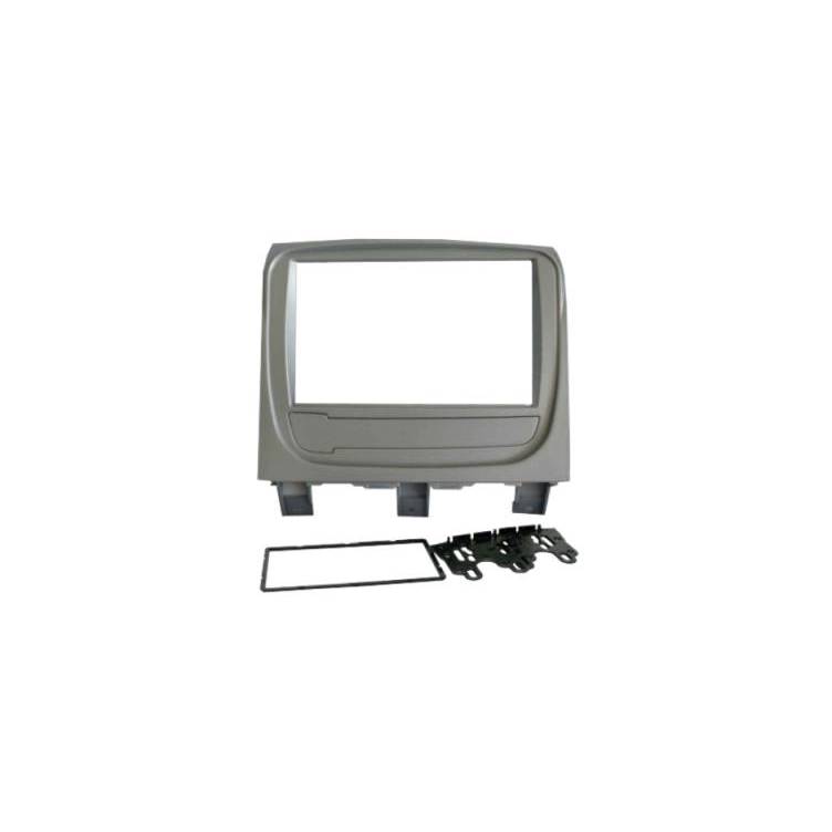 Moldura Para Multimidia Fiamon 6,8" a 7 Polegadas 2 Din Para Fiat Palio Way 2014 A 2018 Prata