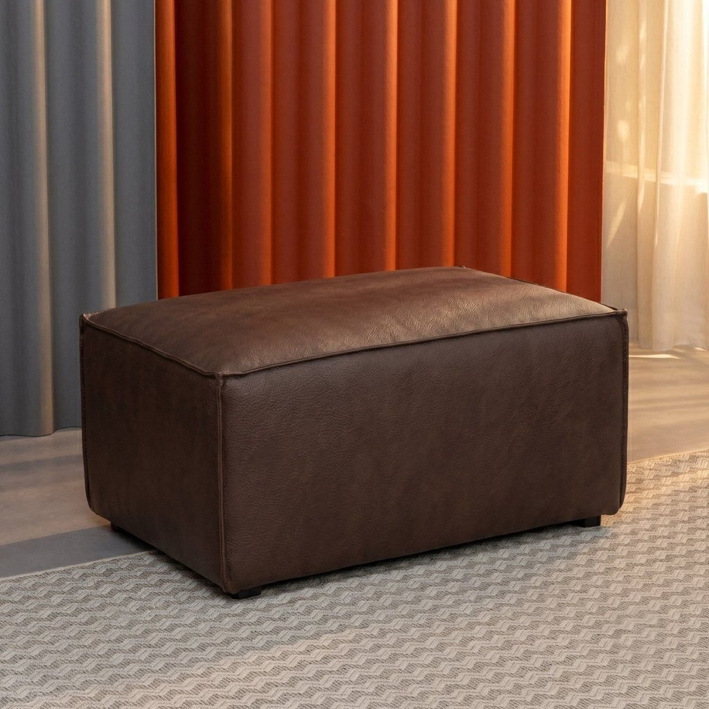 Puff Baobá 80cm CabeCasa MadeiraOriginals Courino Marrom