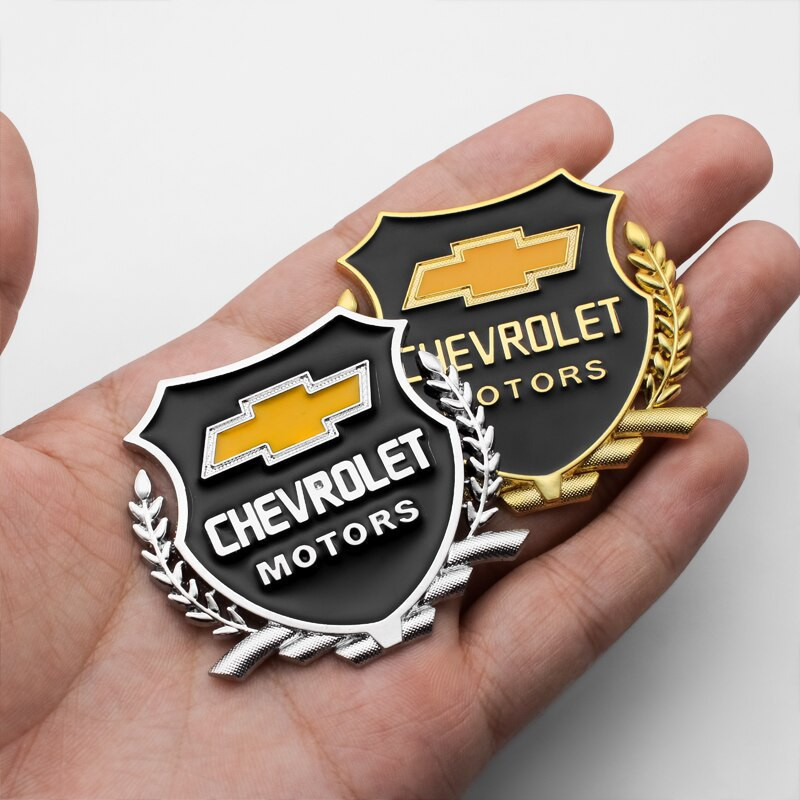 Adesivo de Metal para Janela Lateral, Emblema Decalque Chevrolet Onix Cruze S10 Omega Prisma Celta Astra Sonic Aveo Spar