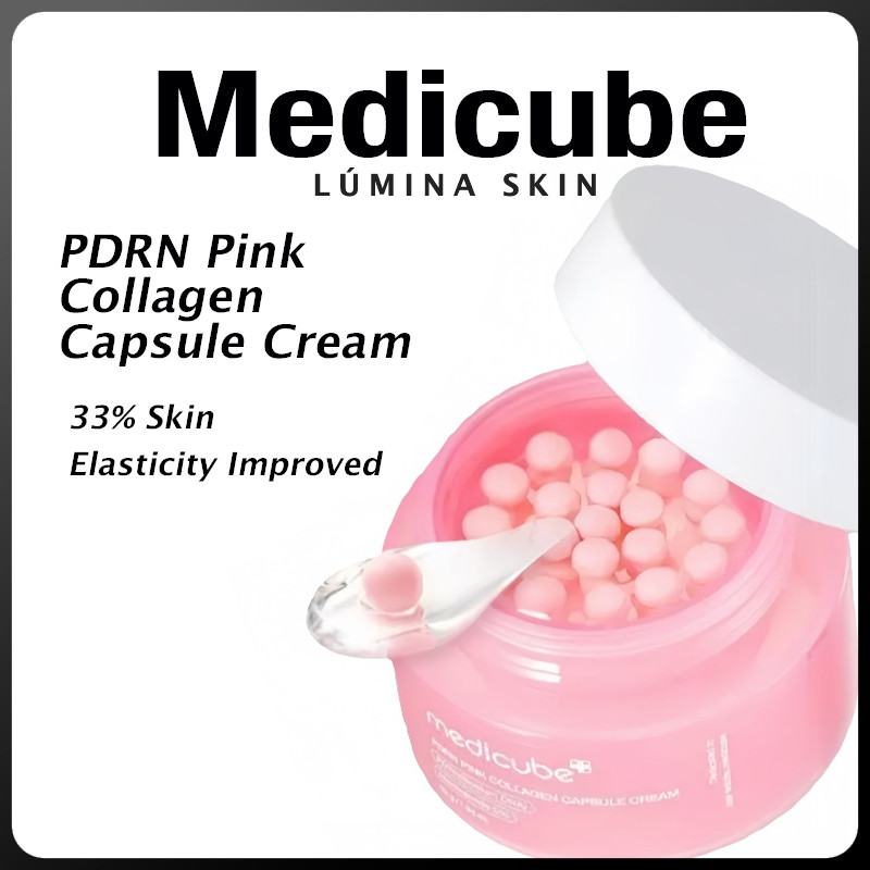Medicube PDRN Creme Cápsula De Colágeno Rosa 55g Niacinamida | Ilumina Repara A Barreira Da Pele , Firmar E Torna Elásti