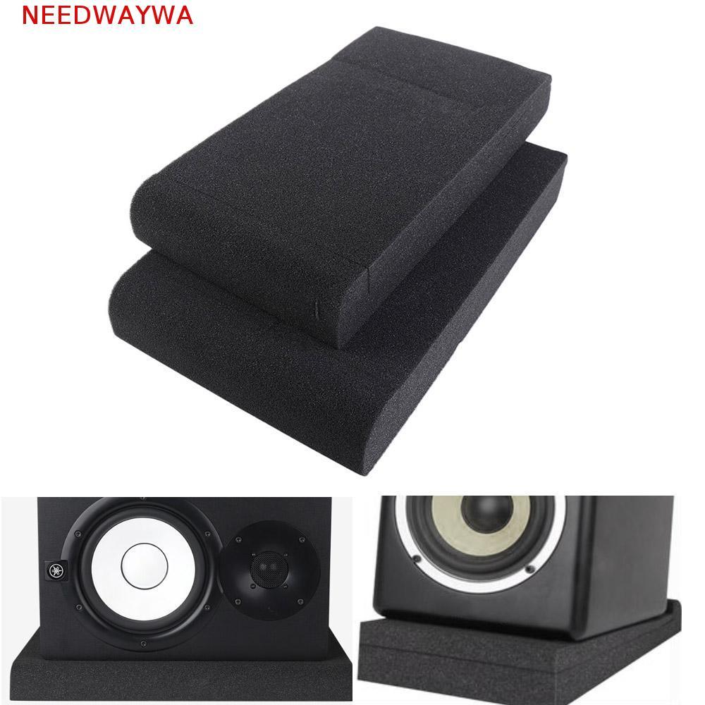 NEEDWAYWA Almofadas De Isolamento Para Alto-Falantes , Painéis De Acústico , Subwoofer , Falante De Mesa , Espuma Acústi