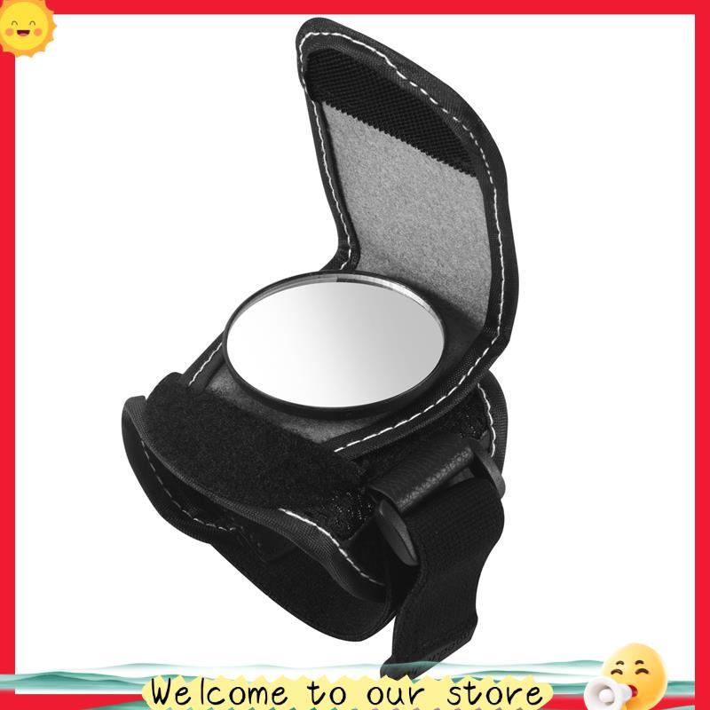 Nobleflyingsassoon1-Espelhos De Bicicleta Espelho De Pulso Retrovisor Pulseira Moto Guiador Refletor Equipamento De Equi