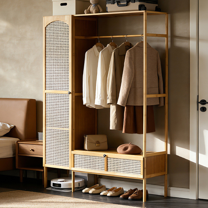 Montagem guarda-roupa armário de roupas simples guarda-roupa de madeira maciça armazenamento doméstico quarto das crianç