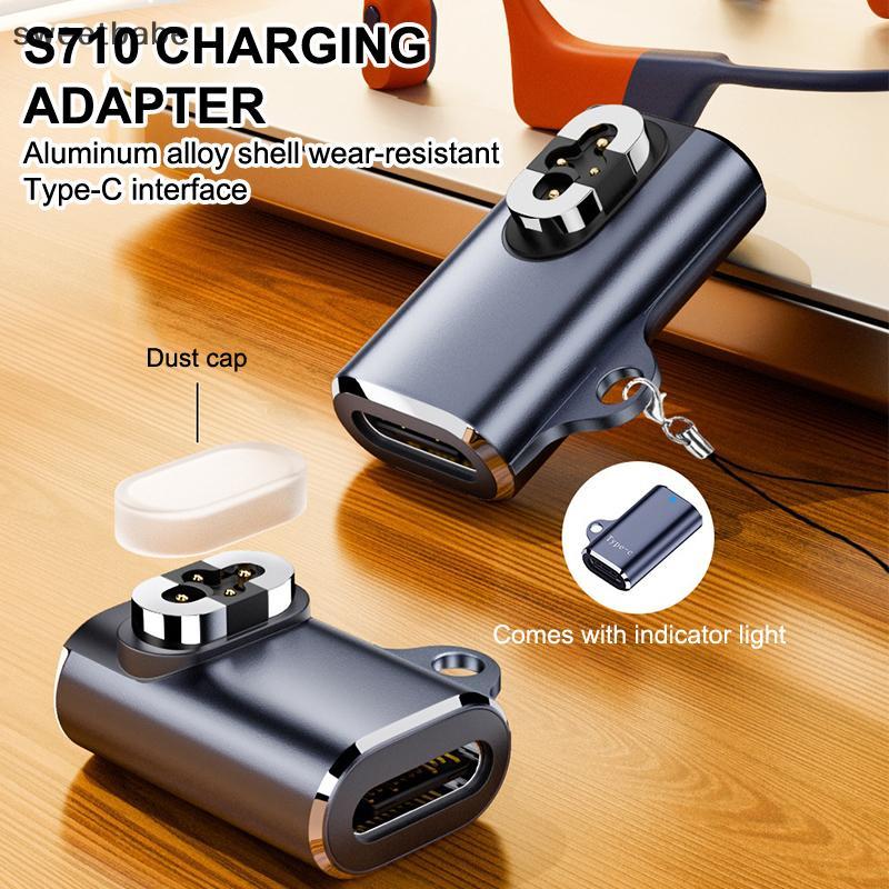 Tipo C Condução Óssea Fones De Ouvido Carregador Adaptador Magnético Para Shokz OpenSwim Pro S710 Carregamento