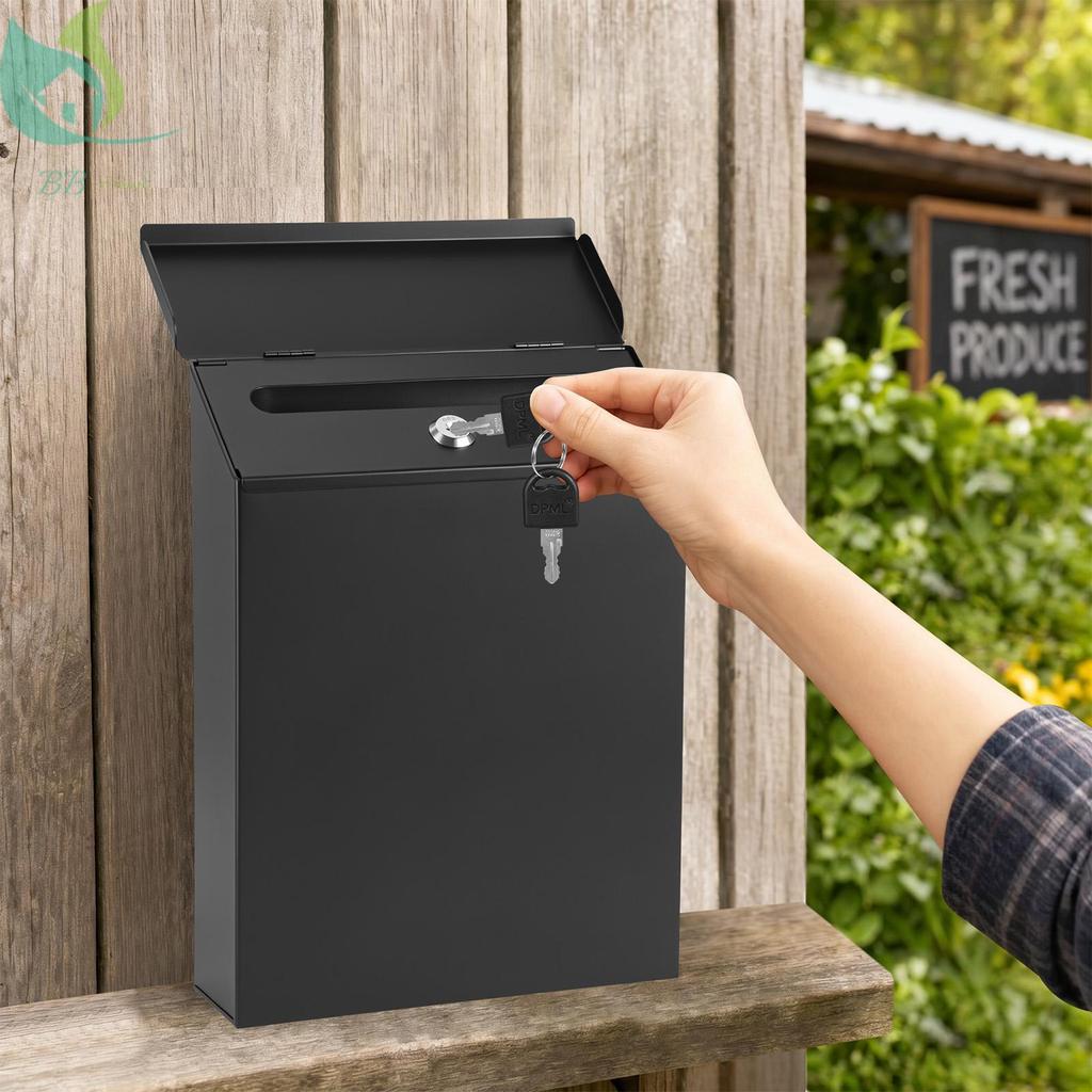 Caixa De Doação De Metal Com Fechadura , Montagem Na Parede , Coleta De Dinheiro À Prova De Intempéries Para Ambientes I