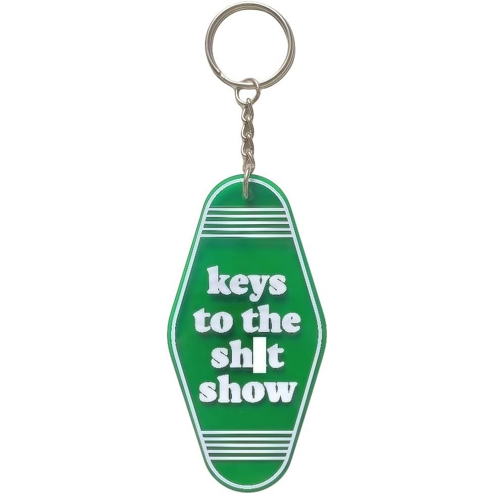 Chaveiro "Keys to The Show" - Chaveiro Vintage de Motel - Presente Engraçado para Colega de Trabalho, Namorada ou Namora