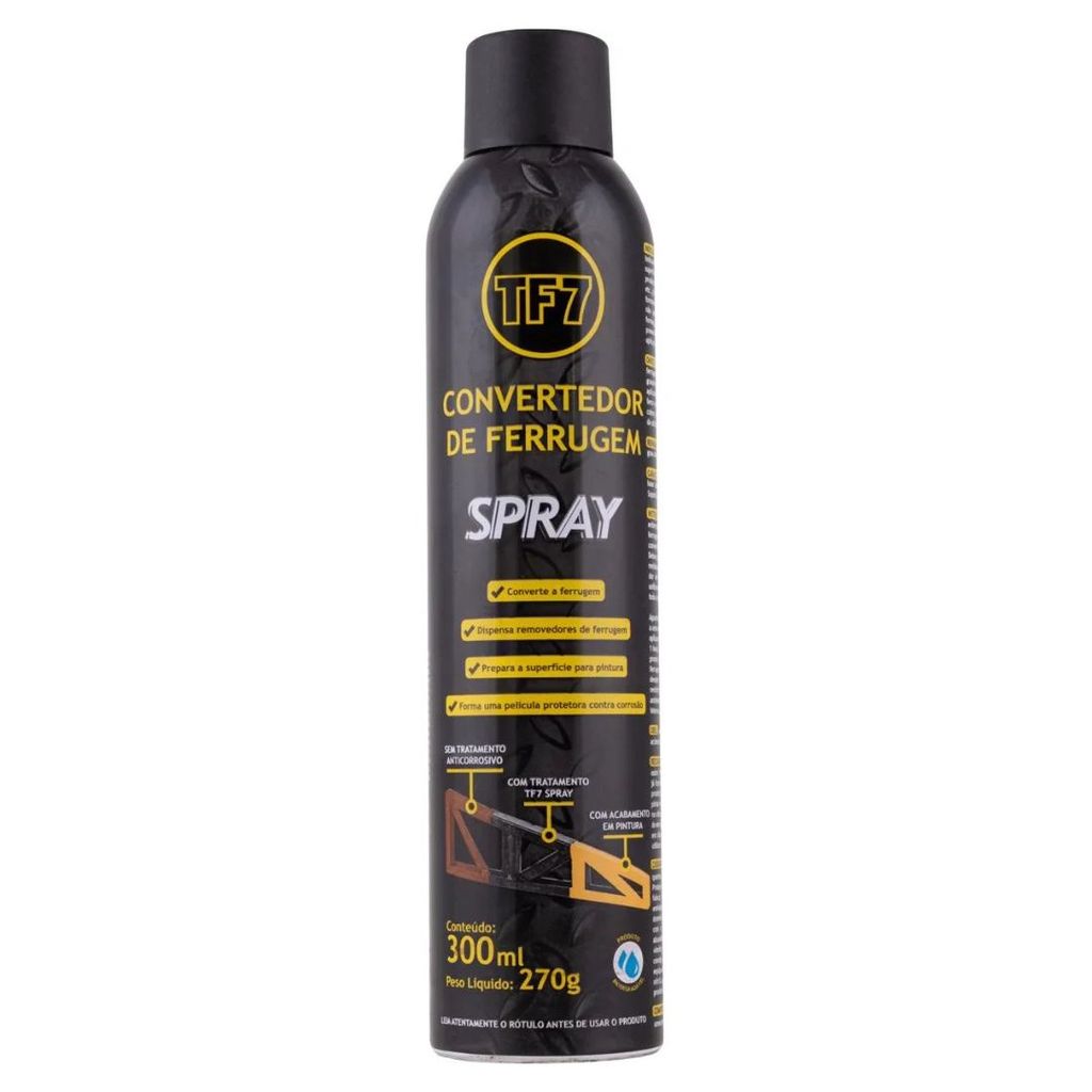 Convertedor De Ferrugem Spray 300ml 270g - TF7