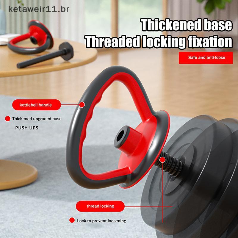 KETAW Alça De Kettlebell Ajustável Para Halteres Placas De Peso Balanço Barbell Bola Uso Doméstico E Fitness