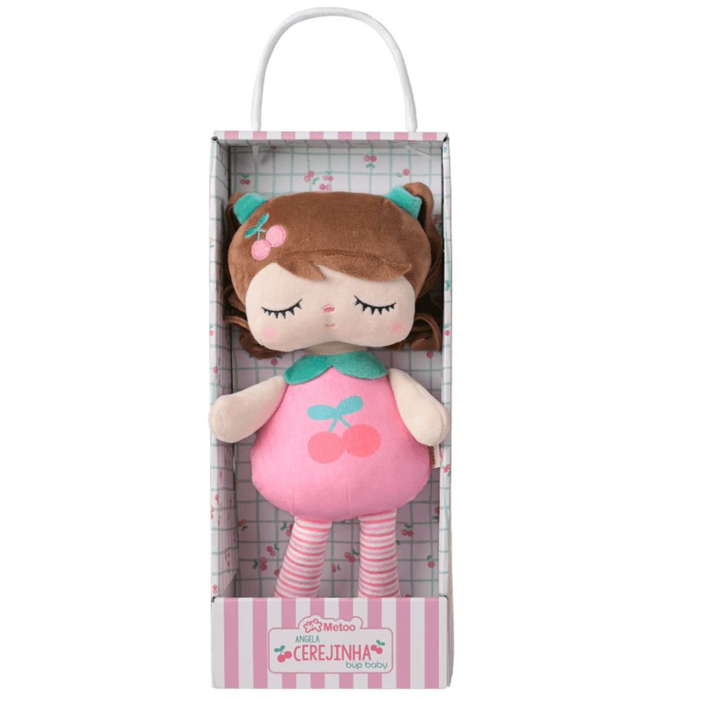 Boneca Metoo Cerejinha Angela Frutas 33cm Metoo Doll