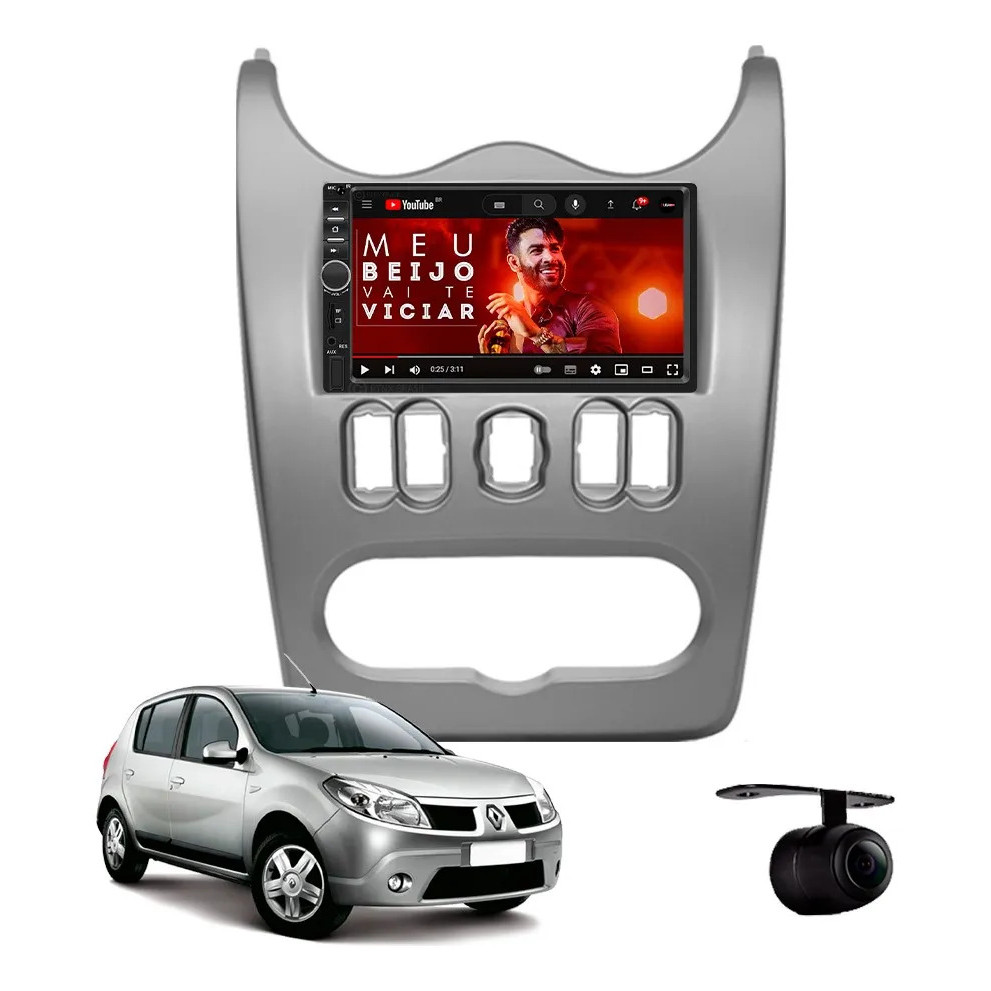 Central Multimídia Renault Sandero 2008 À 2011