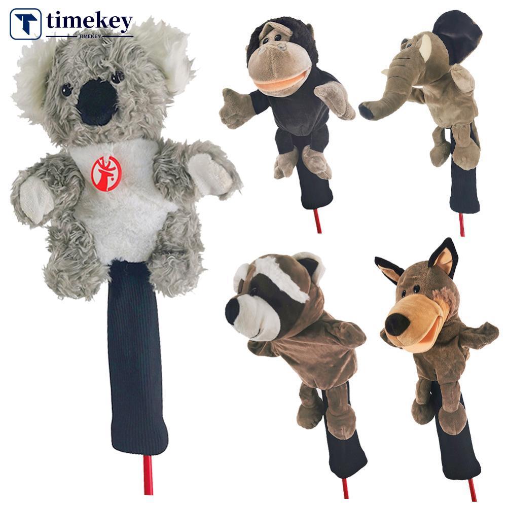 TIMEKEY Bonito Animal Motorista De Golfe Cabeça Capa No . 1 Protetor Macio Durável Clube Putter Cobre A2M7