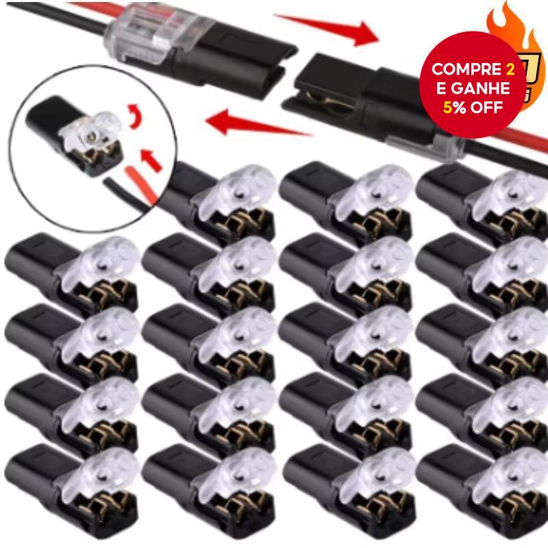 Conector Elétrico À Prova D'água , Plugue Terminal De Cabo De Fio Automotivo , 50 Peças , 2 Pinos