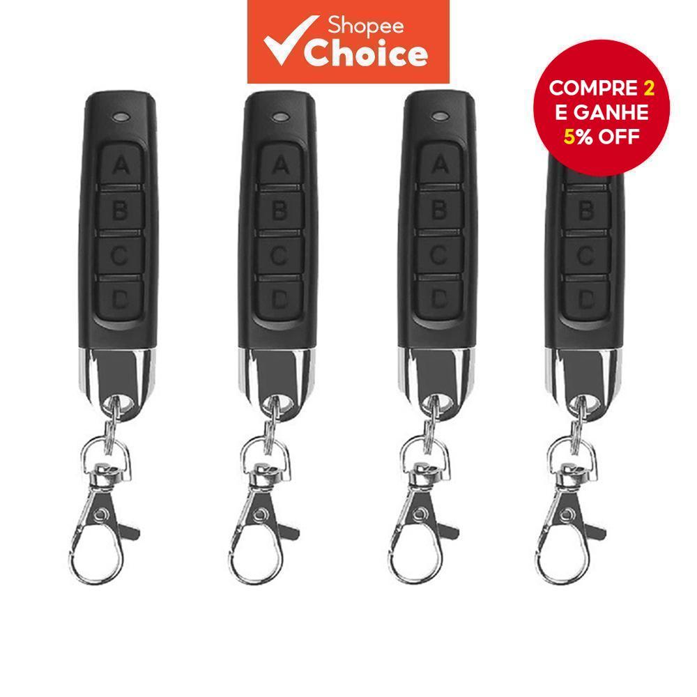  2/3/4PCS Controle Remoto de Porta 433MHz Universal 4 Teclas Cópia Controle Remoto de Garagem Clonagem Duplicador de