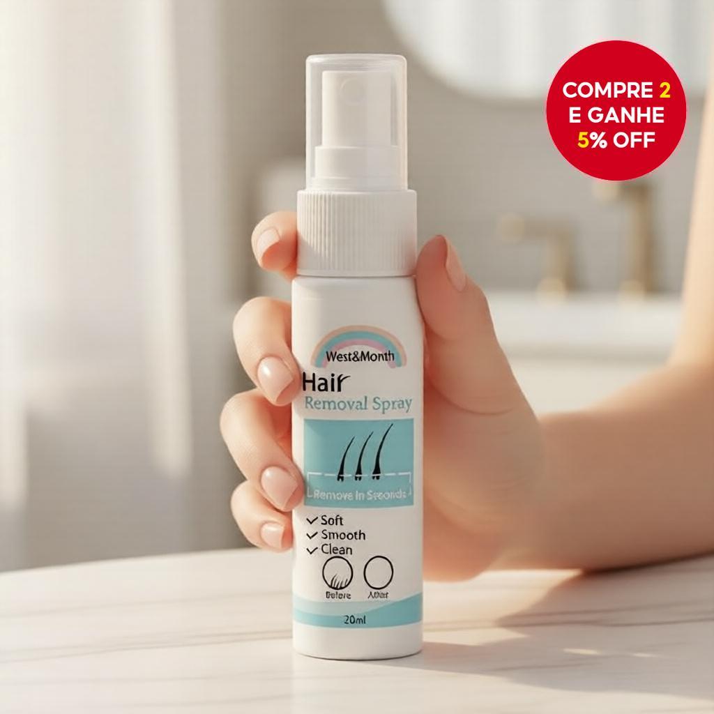 Spray de remoção de pelos para mulheres e homens, removedor indolor de pelos para áreas íntimas, biquíni, púbicas,