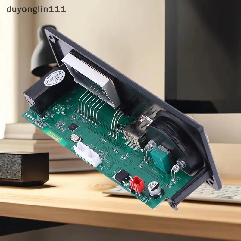 (duyonglin111) Placa De Decodificação DC 12V MP3 Bt Áudio Para Carro Decodificador 5.3 Sem Amplificador USB TF Módulo De