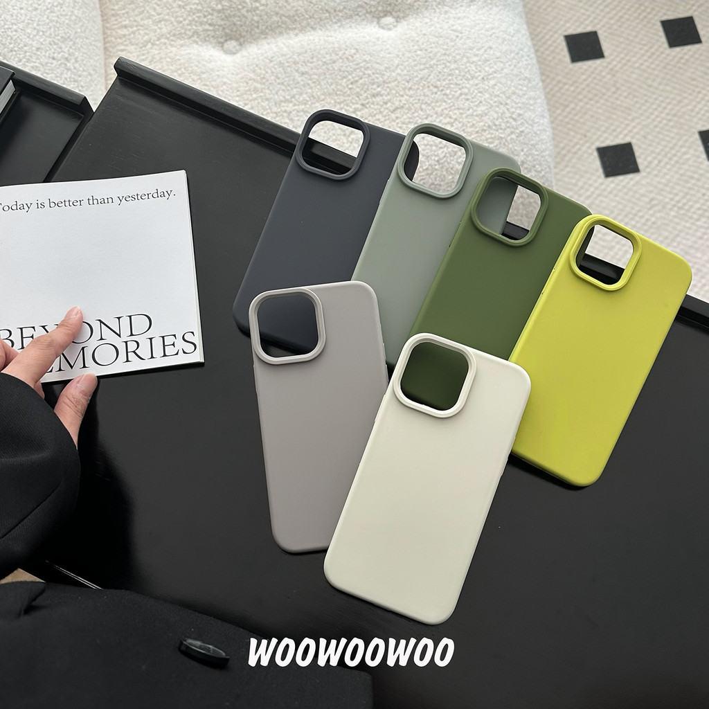 Capinha para iPhone Capinha celular Apple Capinha importada para iPhone WOOWOOWOO Nicho ins Silicone líquido de alta qua