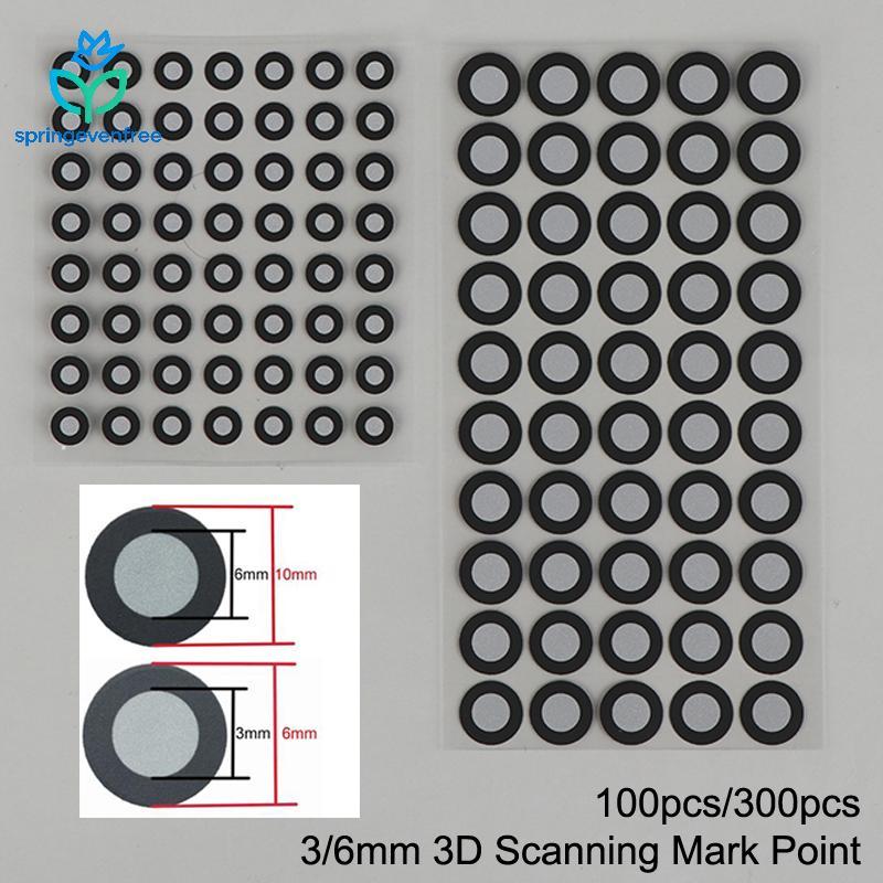 Spe 100/300pcs 3x6mm 6x10mm Ponto De Marca De Digitalização 3D Para Creality CR-Scan Raptor/Lontra/Ferret Pro Scanner 3D