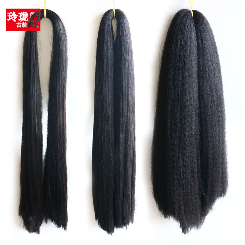 Crochet braids cacheado afro Aplique cache afro orgânico Peruca cacheada afro Traje antigo estilo peruca de seda de alta