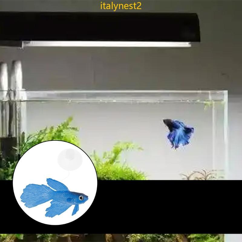 Billy Artificial Aquário Peixes Silicone Betta Realista Flutuante Pequeno Ornamento Para Tanques Reci