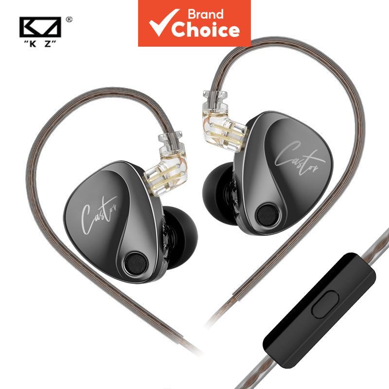 O fone de ouvido KZ Castor in Ear HiFi 2DD é um modelo de alta qualidade com dois drivers dinâmicos, oferecendo áudio