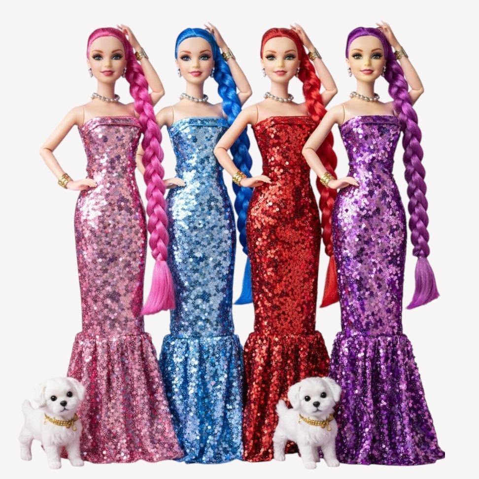 Boneca Fashion Girl com Cachorrinho Várias Cores