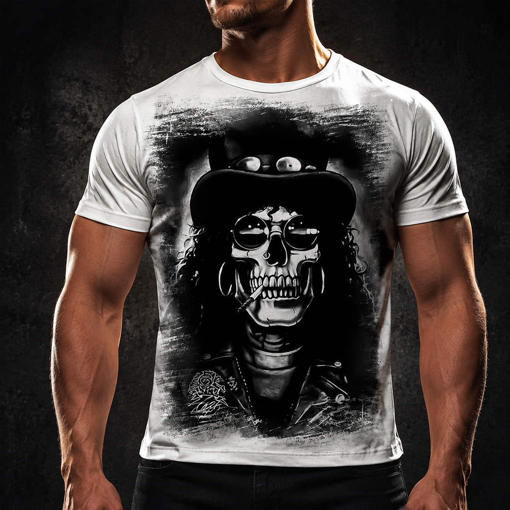 Camisa Camiseta Caveira Slash 853