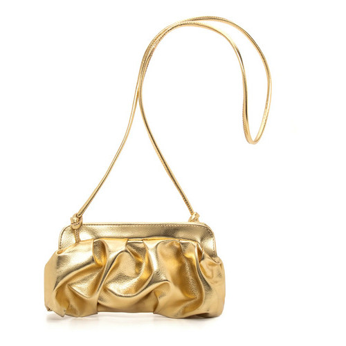 Bolsa Ferminina Tiracolo Nuvem Cluth Ombro Festa Metalizada