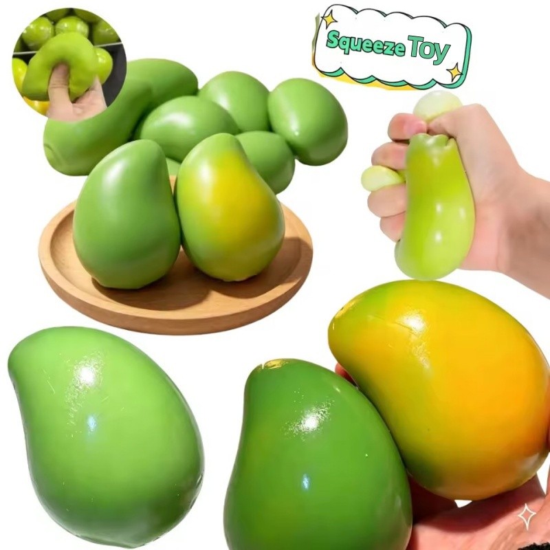 Brinquedo Divertido De Manga Que Muda De Cor , Brinquedos Macios De Descompressão , Formato De Fruta , Alta Elasticidade