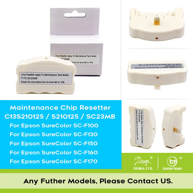 Redefinidor De Chip FW Para Impressora Epson SureColor F170 F100 F130 F160 SC-F100 F130 F170 SC23MB Tanque De Manutenção