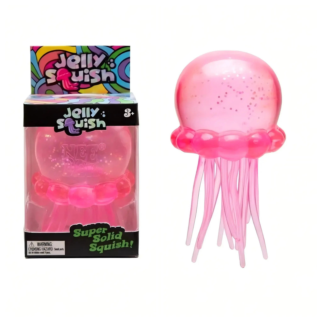Brinquedo Squishy de Água-Viva Fofo com Glitter, Brinquedo Antiestresse para Apertar |   Brinquedo Sensorial Kawaii Maci