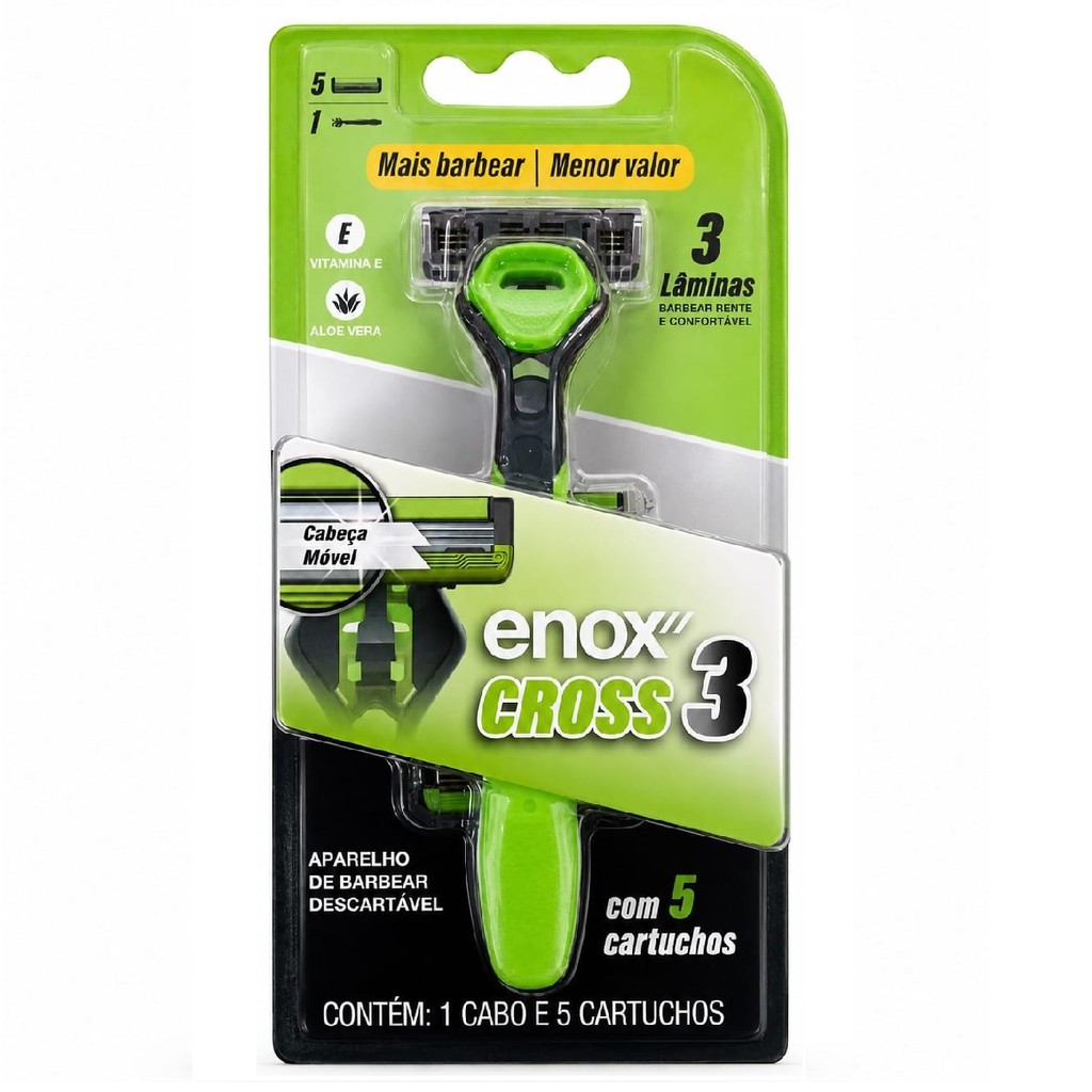 Enox Aparelho de Barbear Cross3 Recarregável Código 2618