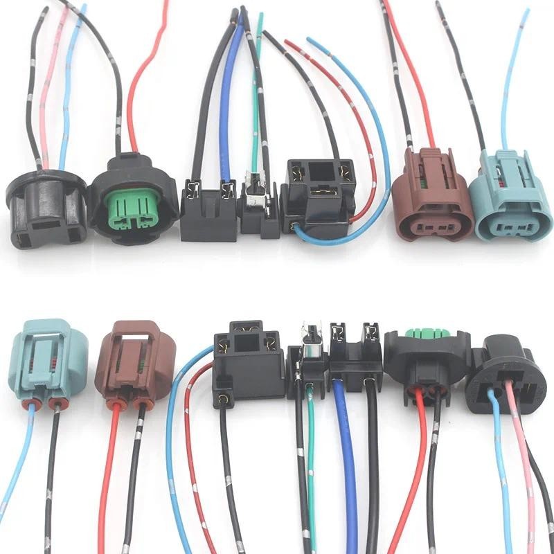 Para H1 H7 H4 H8 H9 H11 H16 HB3 HB4 HIR2 Farol Lâmpada Soquete Cablagem Conector Nevoeiro Plug Adaptador Linha 1 Pçs