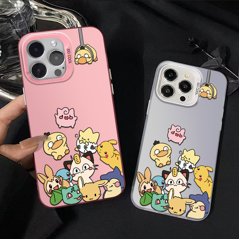 Capinha de celular pokemon Kawaii para iPhone xr xs 17 16 15 14 13 12 11 pro max 13 15 PRO 14 plus 16 E Capa