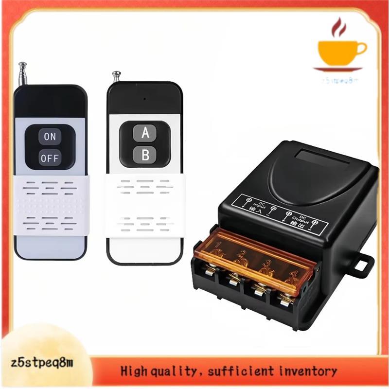 Interruptor De Controle Remoto Sem Fio 433Mhz DC 12V-85V 30A Receptor De Relé + Transmissor Liga/Desliga Para Lâmpada LE