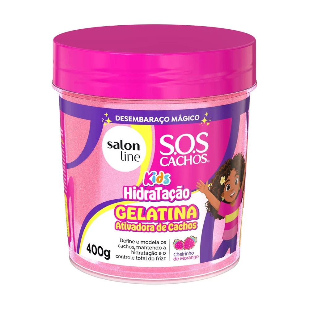 Gelatina Ativadora de Cachos SOS Cachos Kids Hidratação 400g