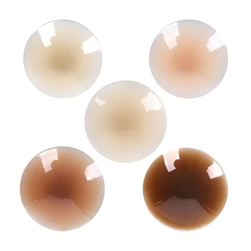 Capas Reutilizáveis Para Mamilos-Pastéis De Silicone De 8 CM , À Prova D'água Invisíveis (2 Pares)
