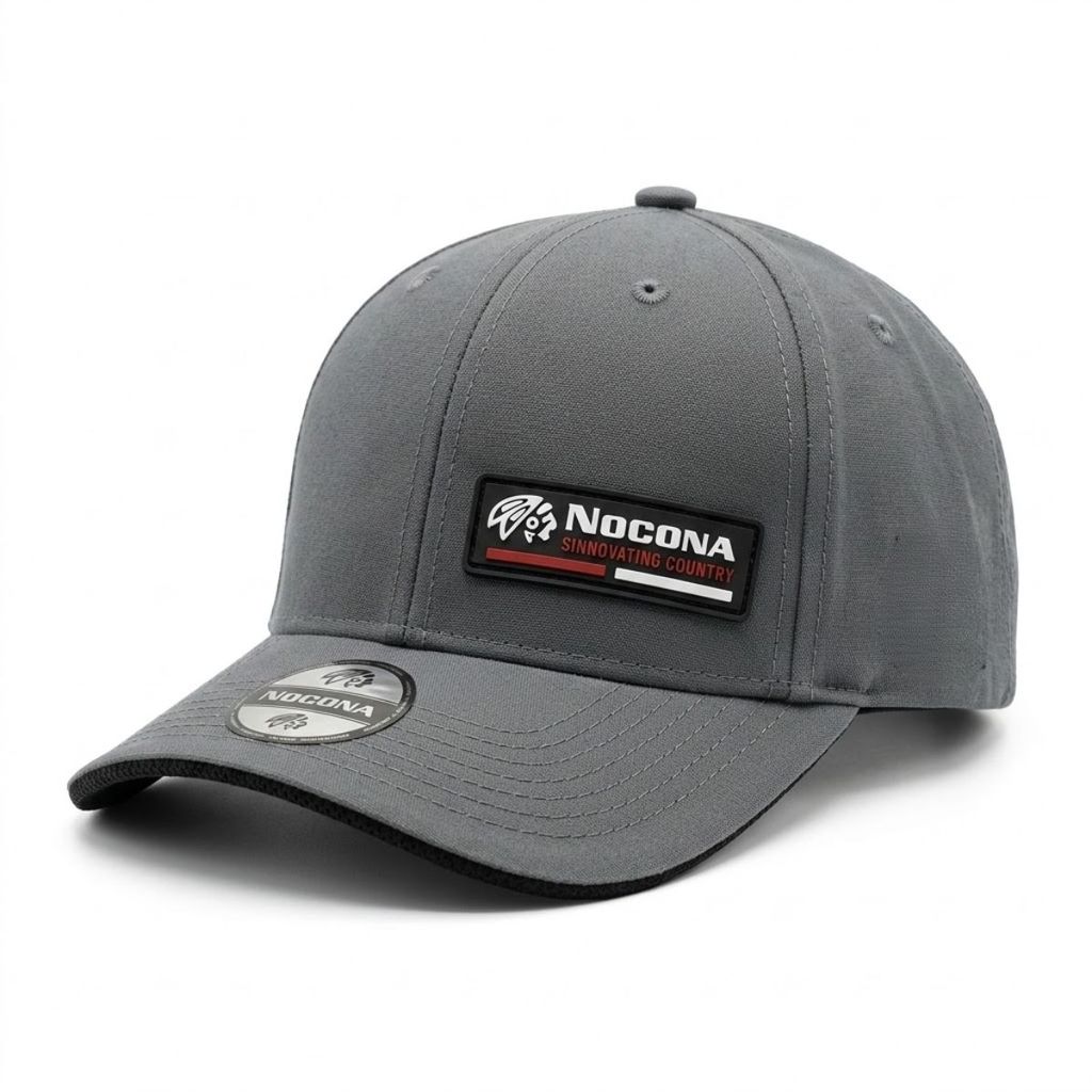 Boné Masculino Nocona Chile Aba Curva Indio Country Cinza