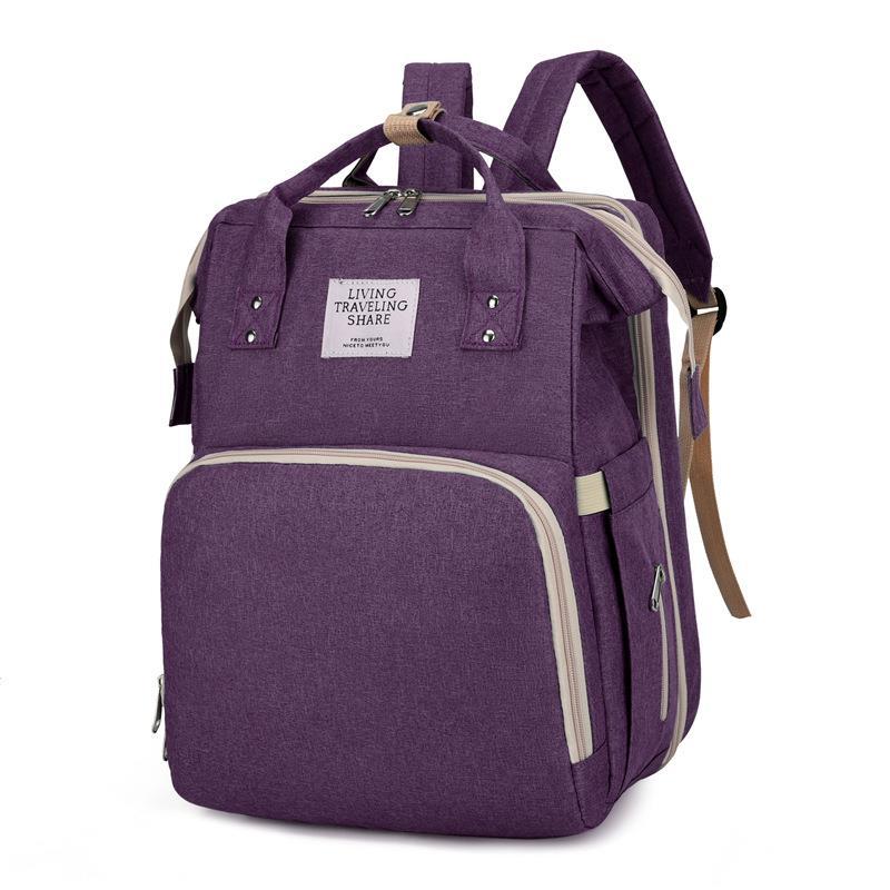 Dobrável berço mochila mamãe saco 2027 novo portátil multifuncional mãe bebê saco grande capacidade mochila de passeio