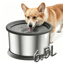 Newpet 6.5L Bebedouro Flutuante Inteligente Pelos Secos Para Cães e Gatos Anti-Respingo, Não Molha o Focinho Pet