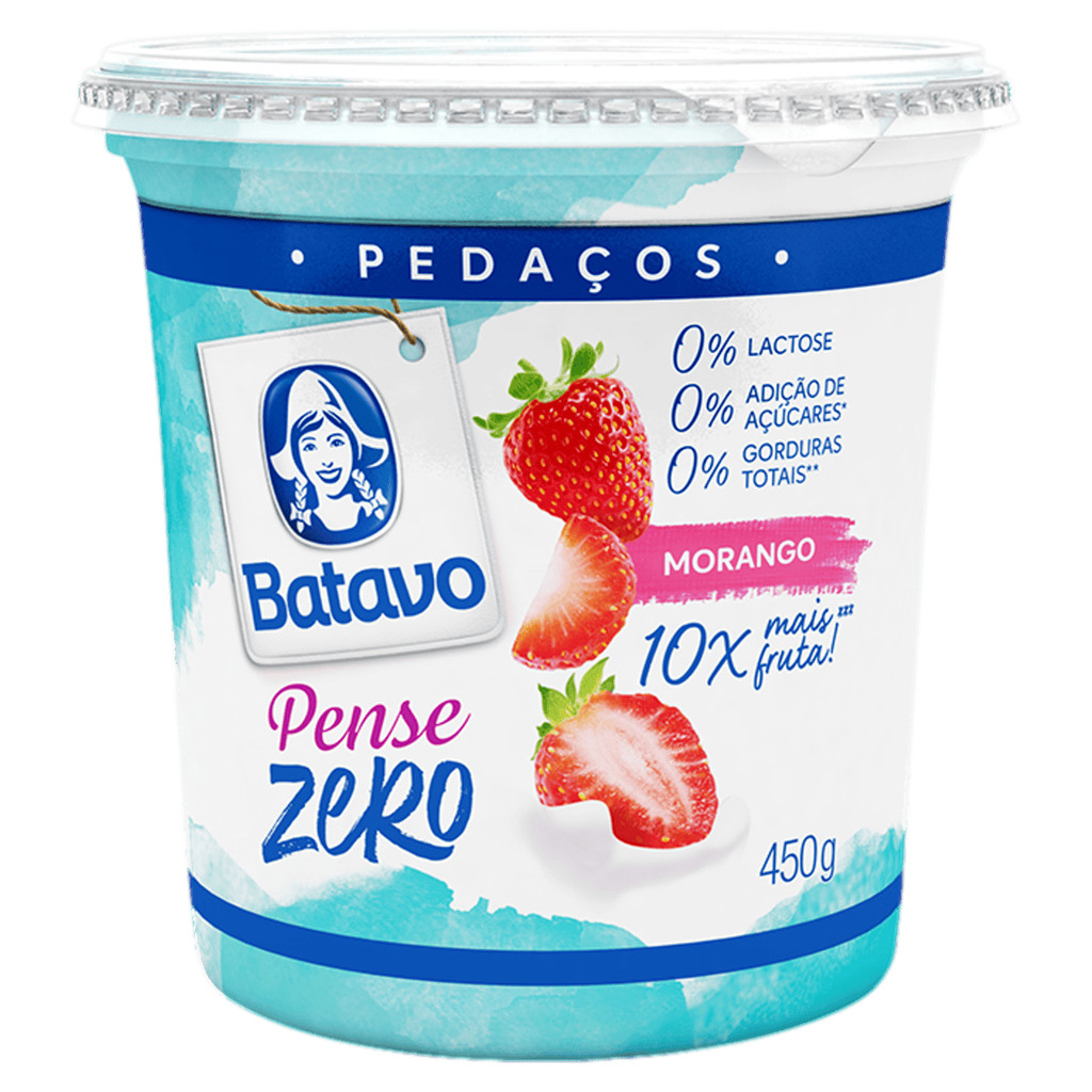 Batavo Pense Zero Morango Iogurte