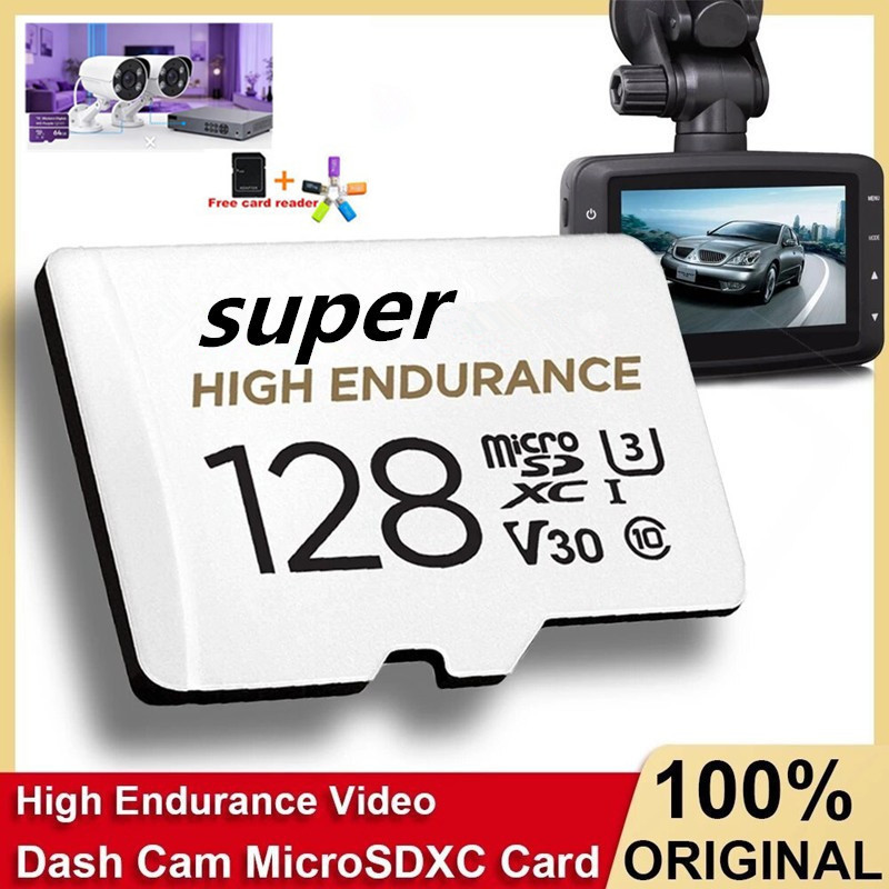 Novo Monitoramento De Vídeo De Resistência Super 128GB 1TB Micro Memória SD TF Cartão Para Smartphones Câmeras MP4 Jogo