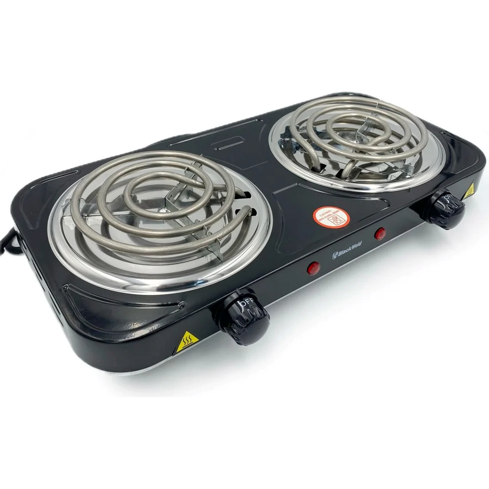 Fogão Cooktop Fogareiro Elétrico 2 Bocas 2000w Portátil 110v e 220v