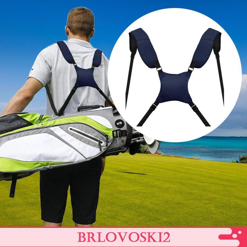 [Brlovoski2] Ajustável Nylon Golf Bolsa Alças De Ombro Acessório De Mochila Dupla Acolchoada Para Organizador De Prática