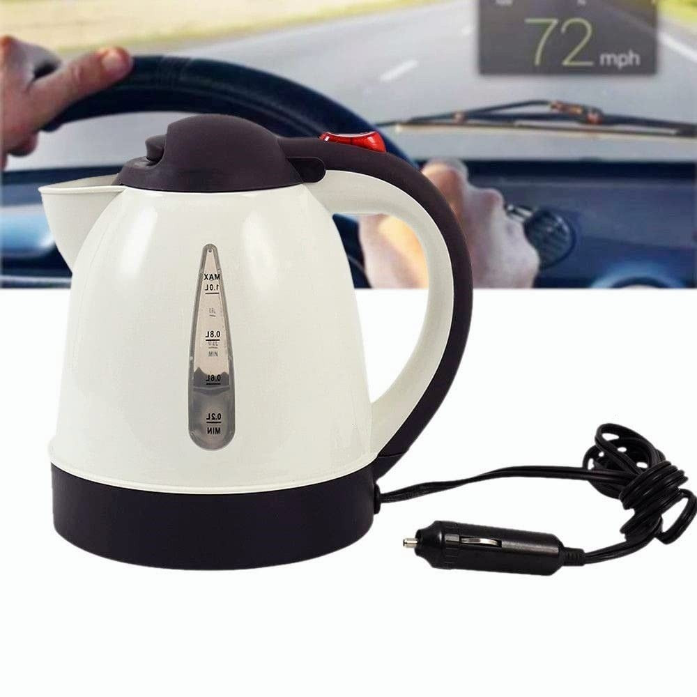12V 24V Caminhão Veículo 1000ml Chaleira Aquecedora De Água Quente Para Chá Café 740 UPFF G8W4
