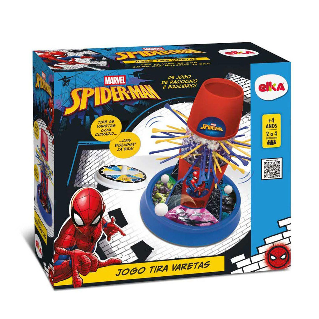 Brinquedo Jogo Tira Varetas Spider-Man Homem Aranha - Elka