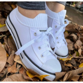 Tênis Star Meia Feminino Casual Lançamento Mega Promoção Slip On Estilo Casual